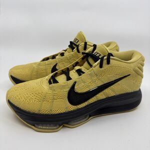 Nike Air Zoom GT Hustle 3 HM0268-700 Golden Black Basketball Shoes Men Sz 9